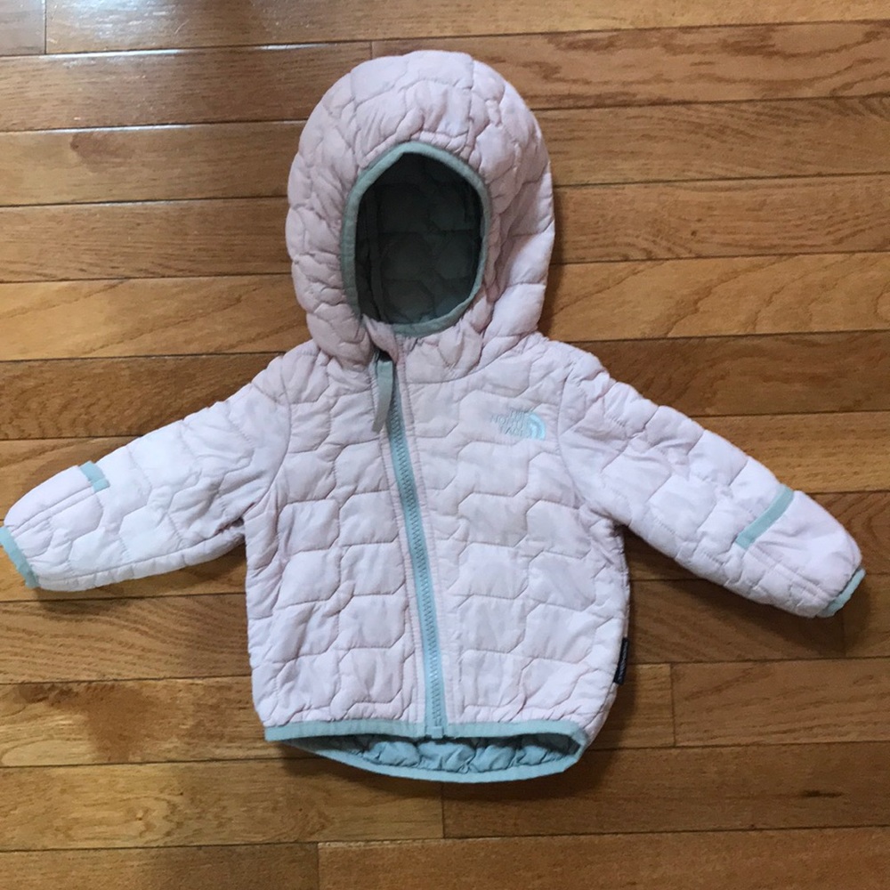 Pink Baby North Face Thermoball Jacket 3-6 months